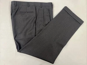Canali Italy Men's Dark Gray Charcoal 100% Wool Dress Pants 36X31 $695 - Picture 1 of 9
