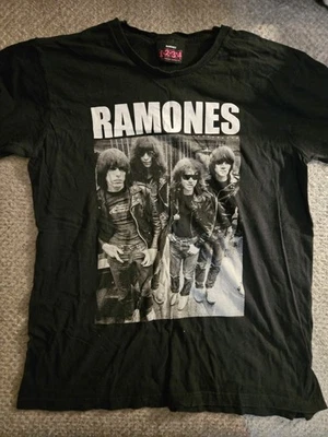 Camiseta Ramones 1234 Para Hombre Talla Grande Manga Corta Gráfica Negra Punk Rock 2012 Foto 1 de 2