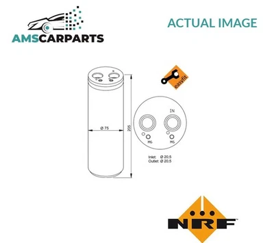 A/C AIR CONDITIONING DRYER 33205 NRF NEW OE REPLACEMENT - Image 1 of 4