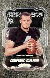 2014 Panini Prizm Fresh Faces Die-Cut DEREK CARR #FF7 Rookie RC Oakland Raiders - Bild 1 von 4