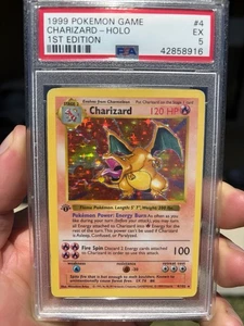 FIRST EDITION Charizard PSA 4/102 Holy grail pokemon - Picture 1 of 6