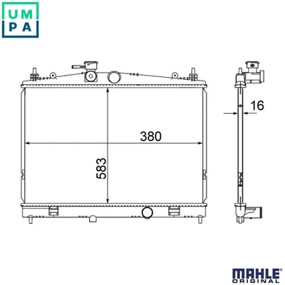 RADIATOR ENGINE COOLING CR 856 000S FOR NISSAN HR16DE 1.6L 4cyl JUKE - Image 1 of 4
