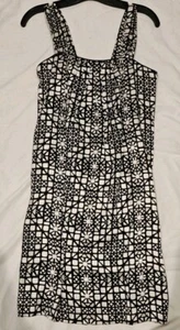 White House Black Market Dress Womens Size 0 Silk Striped Sleeveless A-Line - Picture 1 of 3