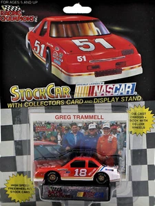 DE COLECCIÓN 1991 Racing Champions NASCAR 1:64 fundición a presión y tarjeta #18 Greg Trammell NUEVO - Imagen 1 de 3