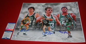 LARRY BIRD ROBERT PARISH KEVIN McHALE BOSTON CELTICS signed 16X20 photo WG65079 - Picture 1 of 3