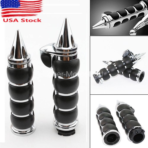 Handle Bar Grips for Harley Softail Slim Standard Fat Street Bob 114 Low Rider Fat Boy, Black