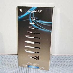【NEW】BERGHOFF LAGOS 15-PIECE KNIFE SET WITH KNIFE BLOCK - Picture 1 of 9