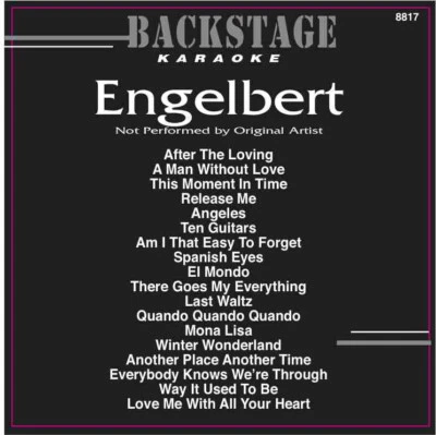 ENGELBERT Karaoke CD+G 18 TRACKS Backstage  #8817 IN ORIGINAL Black Sleeve - Image 1 of 2
