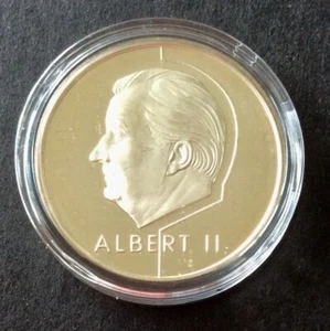 Belgique -Refrappe officielle Monnaie Royale - Rare 20 Francs 1994 VL en Argent - Picture 1 of 2