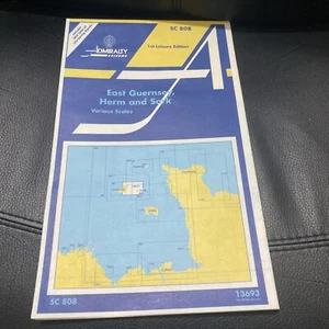 admiralty charts SC808 East Guernsey, Herm and Sark Leisure Edition - Picture 1 of 10
