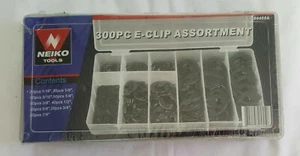 NIP 300 pc E - Clip Assortment w/ Case Automotive Farm Neiko Tools #50455A - Picture 1 of 2