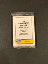 1994 Fleer Procards Clearwater Phillies Wayne Gomes Minor Team Set Sealed