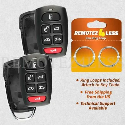 2 Remote For 2007 2008 2009 Hyundai Entourage SV3-100060235 Shell Case Foto 1 de 4