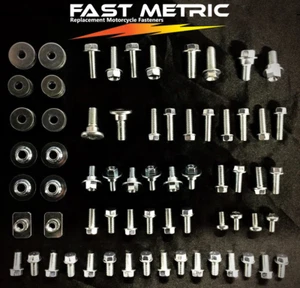 96pc PLASTICS BODY BOLT KIT KAWASAKI KX60 KX65 KX80 KX85 KX100 KX125 KX250 KX500 - Picture 1 of 2