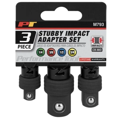 Performance Tool M793 Stubby Impact Adapter Set (3 piece), 1 Pack - Image 1 of 4