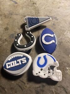 Indianapolis Colts football team shoe croc charm set