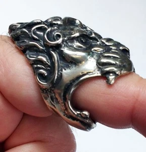 Big Lion Silver Ring - Picture 1 of 6