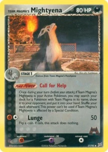 Team Magma's Mightyena 37/95 Team Magma vs Team Aqua Pokemon Card - Picture 1 of 1