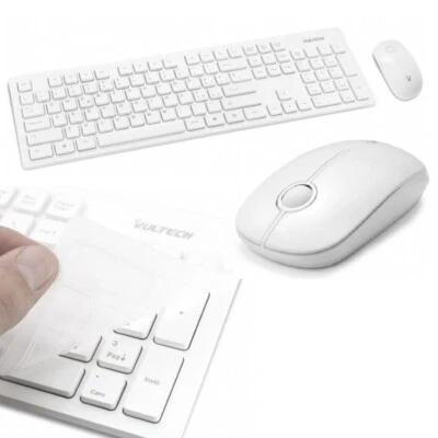 KIT TASTIERA E MOUSE MINI WIFI WIRELESS PER PC 2.4GHz KEYBOARD USB SENZA FILI - Immagine 1 di 3