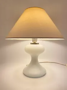 INGO MAURER ML 1 WEISS TISCHLEUCHTE GLAS LACKSCHIRM 60ER DESIGN KLASSIKER - Bild 1 von 8