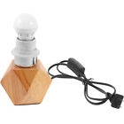 Bulb Holding Head Lamp Holder Home Simple Lamp Holder Natural Wood Lamp Holder