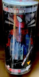 Spider-Man Marvel 10" Electronic Talk & Light Bobblehead Way Out Toys 2002 New - Picture 1 of 14