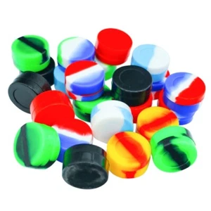 10PCS Silicone Container 7ML Tank Storage Box Color Mixing Non stick Oil Wax Box - Picture 1 of 6