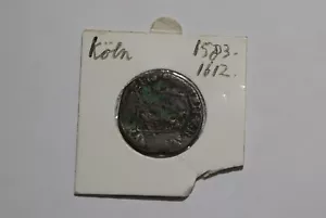 🧭 🇩🇪 Colonia, Arzobispado 8 Copper Coin Ernst von Bayern (1583-1612) B53 CM-J6 - Imagen 1 de 4
