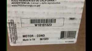 W10181323 OEM Whirlpool Refrigerator Condenser Fan Motor Kit - Picture 1 of 2
