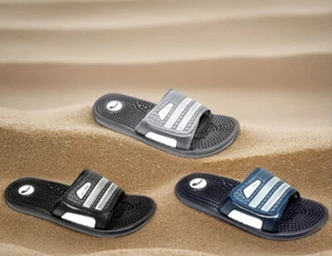 Mens Big Sizes Sandals Slides Men's Big Sizes Beach Sandals S6071 - Picture 1 of 4