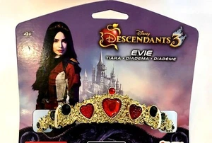 LICENSED DISNEY Descendants 3 Evie Halloween Costume Crown Tiara Red Gold Heart - Picture 1 of 5