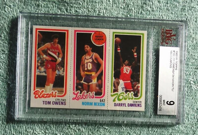 1980 - 81 TOPPS BVG 9 OWENS , NIXON , DAWKINS - Image 1 of 2