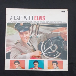 ELVIS PRESLEY- A DATE WITH ELVIS- VINYL LP A1 B1  MONO  - Picture 1 of 8