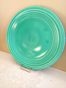 Vintage grün Fiesta Geschirr Teller 9,5" Fiestaware Mittagessen Abendessen Homer Laughlin - Bild 1 von 3