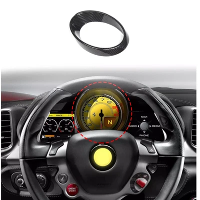 For Ferrari 458 / 488 Dry Carbon Fiber Central Console Instrument Panel Trim - Image 1 of 4