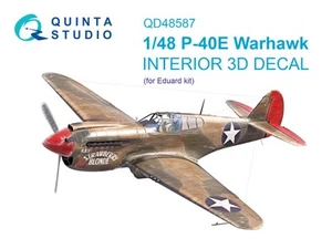 Quinta Studio QD48587, P-40E Warhawk , 3D-Printed decal (for EDUARD) , 1:48 - Picture 1 of 12