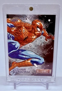 2024 Upper Deck Allegiance Secret Wars Artist Sketch Spider-Man 1/1 *One Of One - Picture 1 of 2