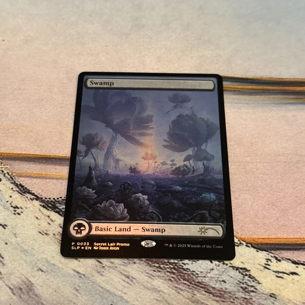 MTG 沼/Swamp Foil John Avon Secret Lair①
