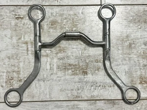 5” Metalab Partrade Low Port Barrel Roller Training Snaffle Horse Bit Level 2 - Picture 1 of 2