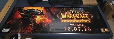 Blizzard World Of Warcraft Cataclysm Launch Banner 6' x 2' (Double Sided) - Image 1 of 2