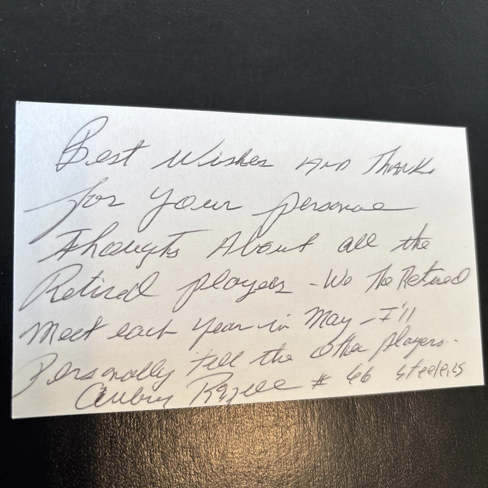 Aubrey Rozzell (Delta St. LB) ‘57 Pittsburgh Steelers & Montreal Alouettes,D.’15 - Image 1 of 1