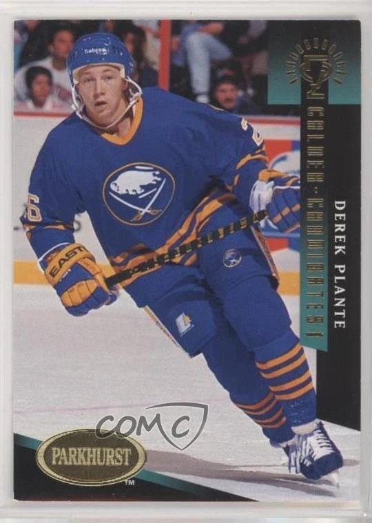 1993-94 Parkhurst Calder Candidates Gold Foil Derek Plante #C18 Rookie RC - Image 1 of 2