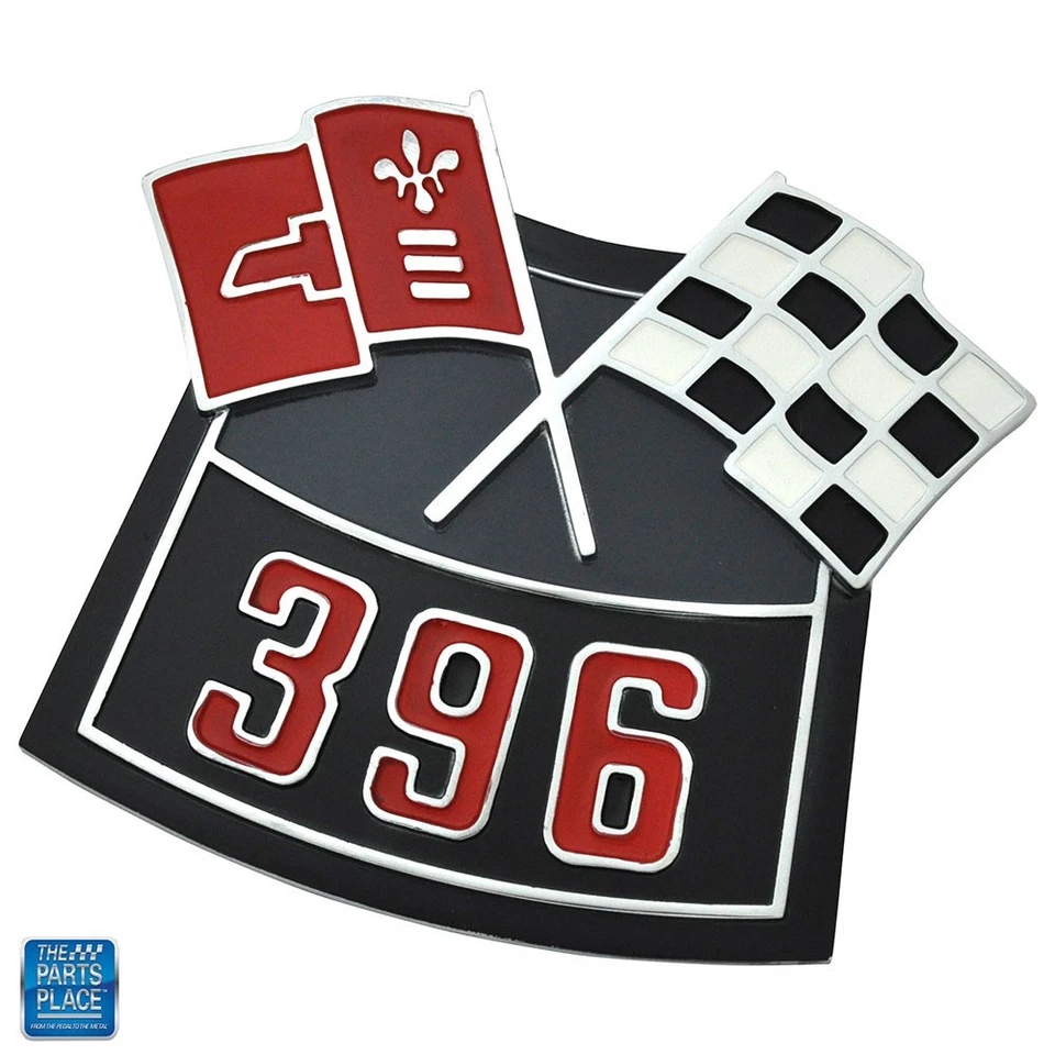 Emblema de filtro de aire de metal fundido a presión Chevrolet - 396 Foto 1 de 1