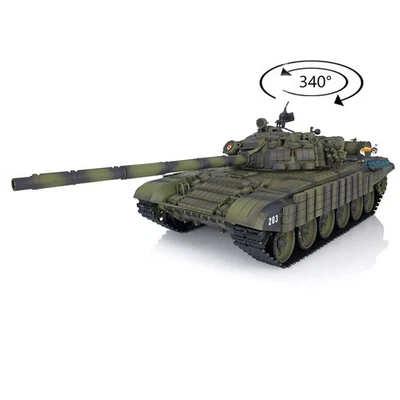 HengLong 3939 1/16 7.0 Plastic Battle RC Tank T72 RTR BB Infrared Smoke Sound - Image 1 of 4