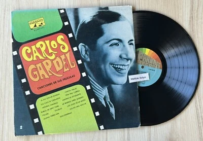 CARLOS GARDEL Canciones de sus Películas 1972 PARSANO USA LP Tango - Image 1 of 4