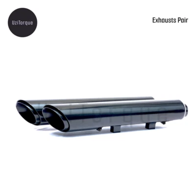 Rhino Racing Stainless Steel Exhausts Fit For Harley Davidson Iron 883 (Black) - Image 1 of 3