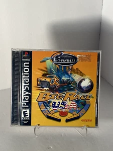 Pro Pinball Big Race USA - PS1 Playstation One Complete in Box w/ Registration - Picture 1 of 4