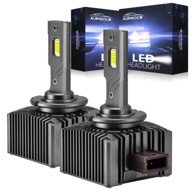 For BMW 535i GT 2010-2016 2Pcs Led Headlights Combo 6000K High Low Beam D1S/D1R - Image 1 of 4