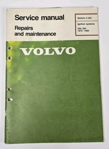 Volvo Service Manual Sección 3 (34) Sistemas de encendido 240 260 1975-1984 - Imagen 1 de 3