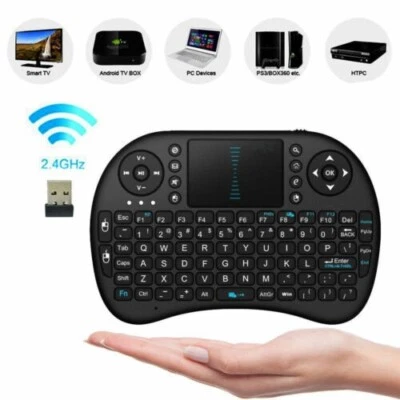 US Mini i8 Wireless Keyboard 2.4G with Touchpad for PC Android TV Kodi Media Box - Image 1 of 3